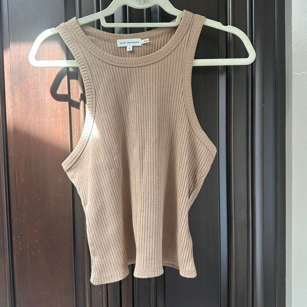 Good-american Women's Tan and Brown Vest Size 2